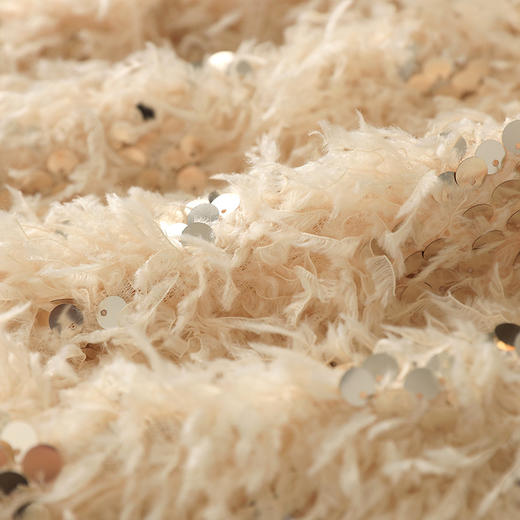 轻奢法式小香风，羽毛亮片连衣裙感重工A字裙宴会约会WLZD-2302309 商品图3