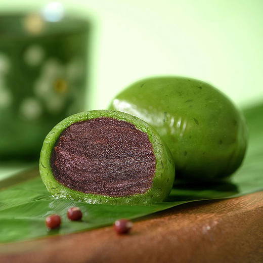 【建议收到后及时补充，口味更佳哦】艾草青团 经典红豆沙/山楂味绵密香醇 每日新鲜 下单现做现发 商品图2