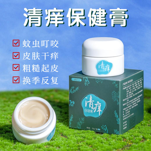 【清肤舒痒 根源清痒】清痒膏 18种草本精粹  修护皮肤 拒绝反复  蚊虫叮咬私处瘙痒祛湿  防止痒膏 清痒保健膏30g/盒 商品图0
