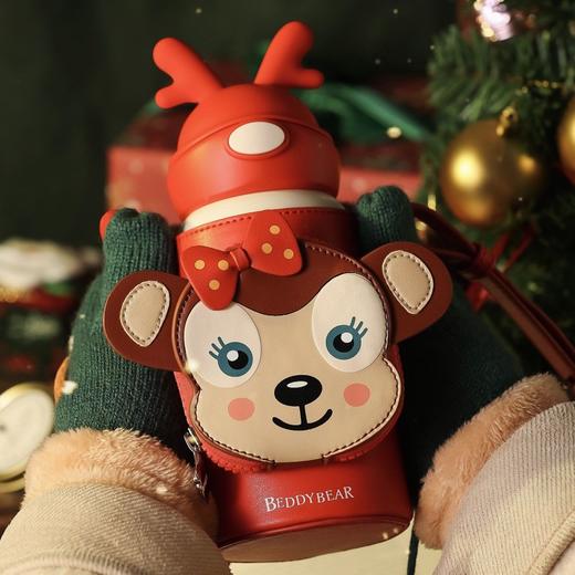 杯具熊童趣硅胶保温儿童壶（大脸鹿） 商品图1