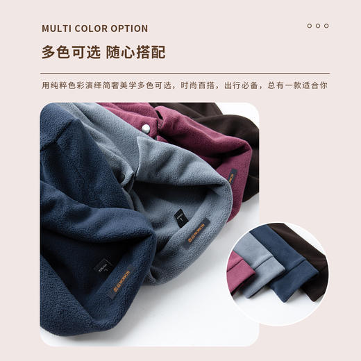 【双面绒】罗蒙秋冬款男士衬衫休闲百搭蓄热保暖长袖衬衣男 商品图5