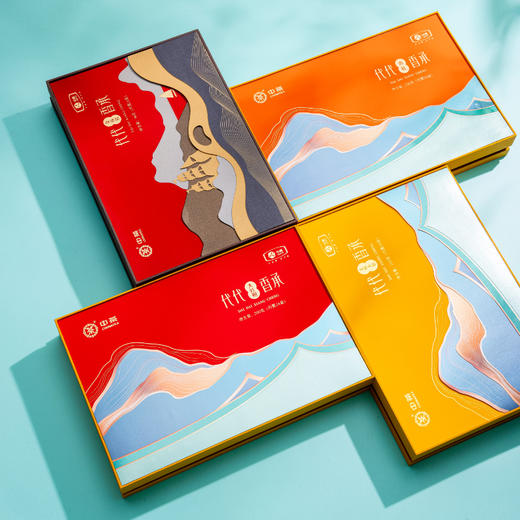 中茶海堤 岩茶肉桂茶叶礼盒武夷乌龙茶200g CTA7701代代相承（24包） 商品图2