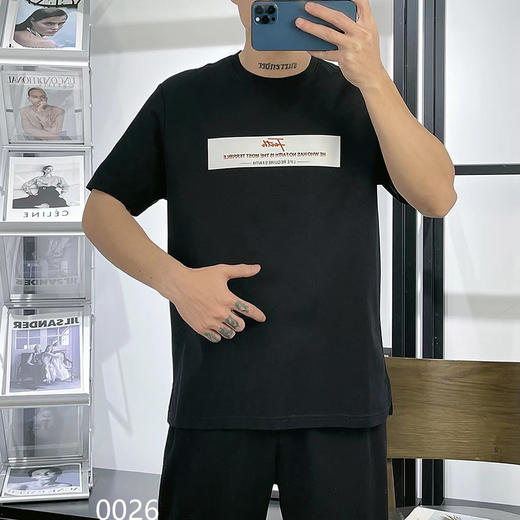 商务休闲圆领短T上衣  FLW-3AA2FJ0026【0026】* 商品图0