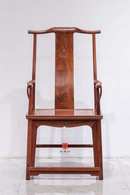 红桥红  家具严选  缅甸花梨（大果紫檀）【上博四出头 官帽椅】 商品图0
