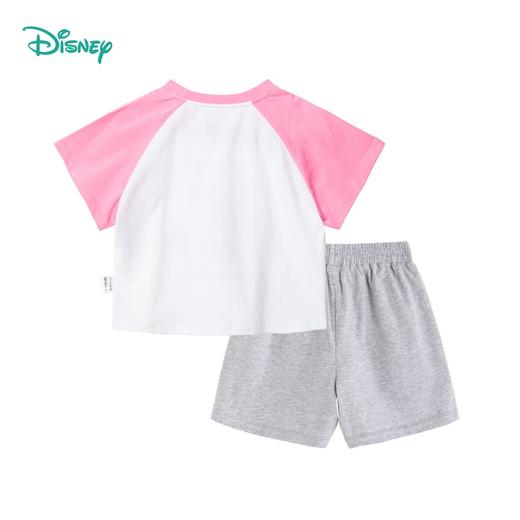 【商场同款】迪士尼童装女童甜美米妮短袖短裤两件套装夏季新品中大童清爽套装222DT0141 商品图4