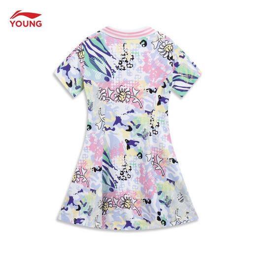 【160断码】李宁童装女大童2023新品运动潮流系列连衣裙YSKT064【库存有限，如无货将做退款，介意慎拍！】 商品图1