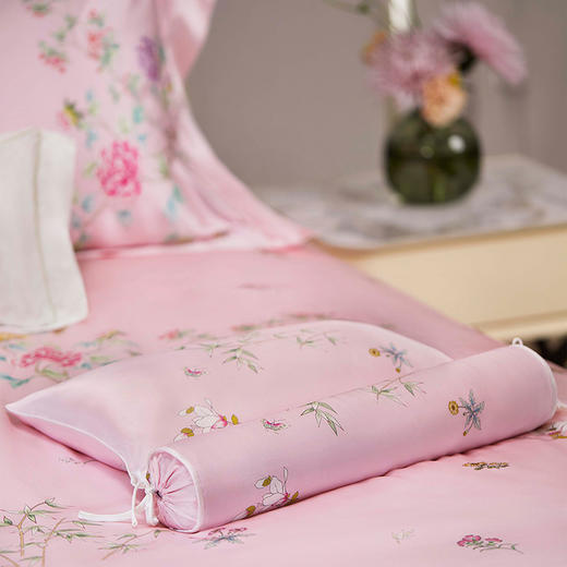 皇锦 真丝印花苦荞壳护颈枕头-玉堂富贵HJ11716 商品图6