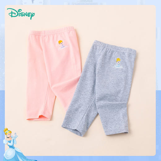 【商场同款】迪士尼童装女童七分打底裤夏季清爽薄透气打底中大童公主宝宝长裤 商品图6