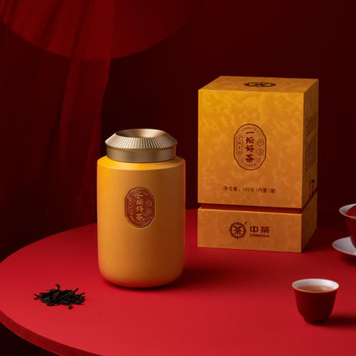 中茶海堤 岩茶乌龙茶 老枞水仙茶叶礼盒装150g CTA8881黄坛 商品图1