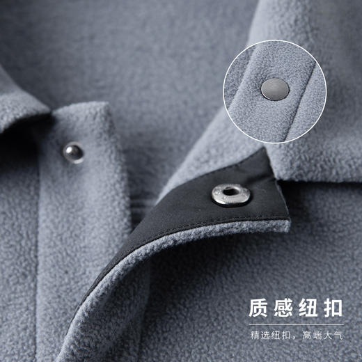 【双面绒】罗蒙秋冬款男士衬衫休闲百搭蓄热保暖长袖衬衣男 商品图8