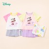 【商场同款】迪士尼童装女童甜美米妮短袖短裤两件套装夏季新品中大童清爽套装222DT0141 商品缩略图0