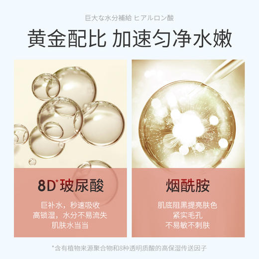 儒意补水面膜 烟酰胺保湿提亮肤色熬夜急救修复暗黄 商品图1