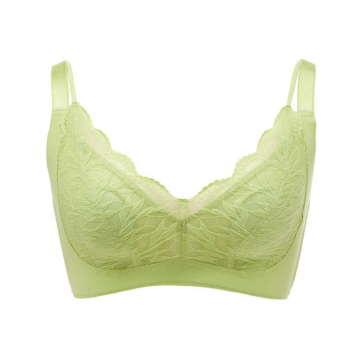 都市丽人舒软挺塑调整型内衣CD超薄3/4杯蕾丝塑身文胸三排无钢圈LJ33C1 商品图3