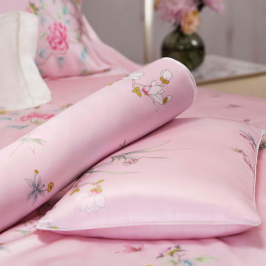 皇锦 真丝印花苦荞壳护颈枕头-玉堂富贵HJ11716 商品图5