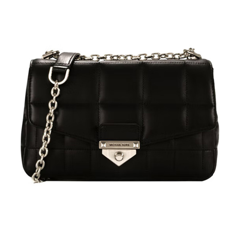 MICHAEL KORS 迈克高仕 女士皮革单肩斜挎包手拿包链条包 30F0S1SL3L