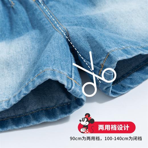 【商场同款】迪士尼童装女童牛仔短裤柔软舒适夏季新品中大童宝宝米妮蓝色短裤 商品图6