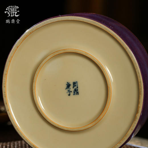 鹤鼎堂 闻天系列钧瓷鸿瑞壶承錾刻仙鹤银托（缺货） 商品图4