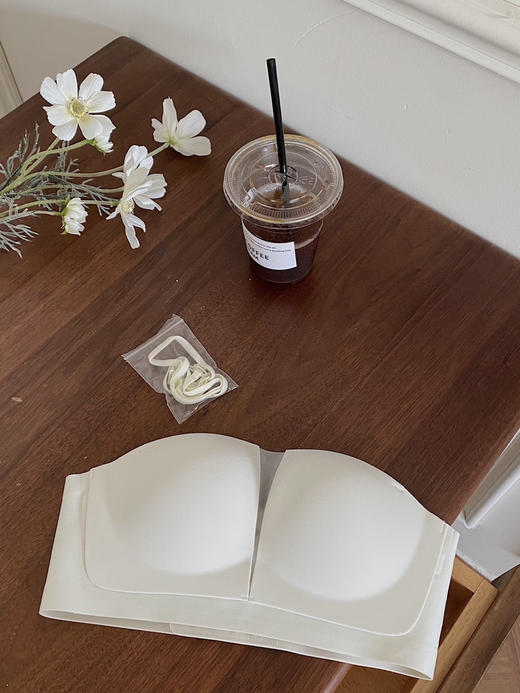 搭配利器丨无肩带 不会掉！网纱高级感一体杯防滑无痕文胸 商品图8