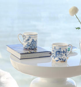 5楼隆昌瓷器蓝色多瑙河对杯