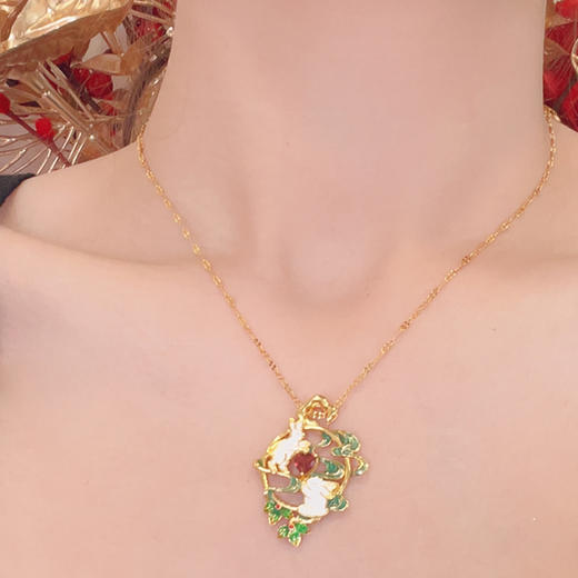 【宫里首饰】桂兔呈祥系列首饰 项链 耳饰 商品图1