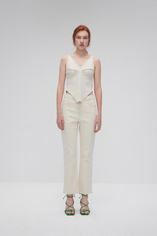 胸部褶皱泳衣式背心 商品图0