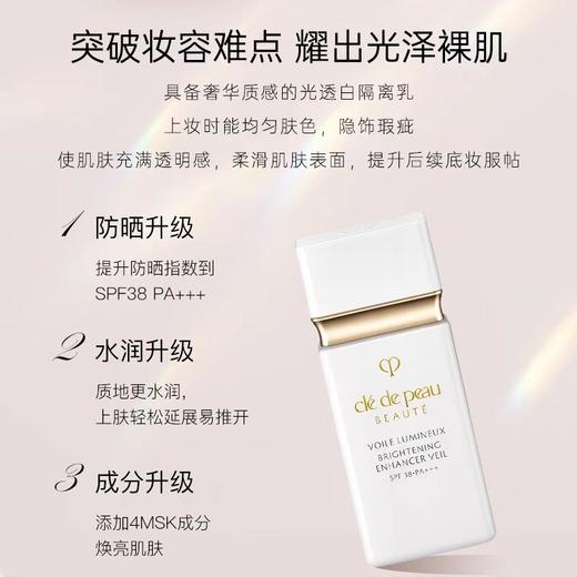 日本 CPB肌肤之钥 美白光透防晒妆前隔离乳 (白短管) SPF35+/PA+++ 30ml 商品图2