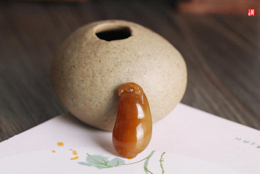 和田玉糖玉【福豆】配精美挂绳 商品图4