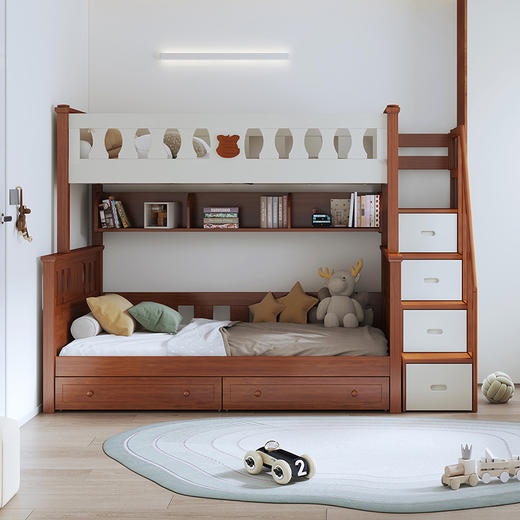 喜梦宝儿童双层床功能床青少年高低床皇冠系列 商品图0