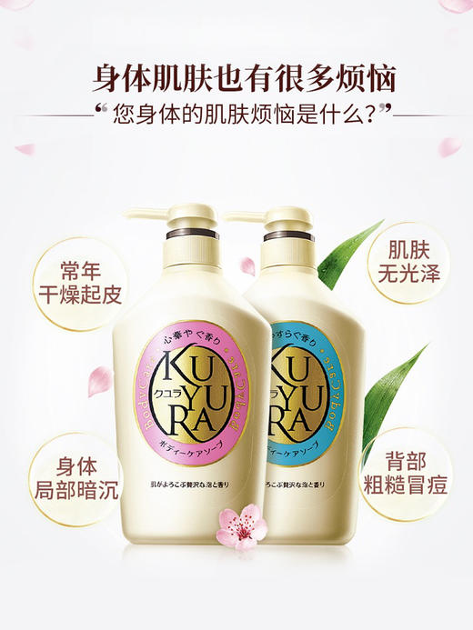 可悠然美肌沐浴露（碧野悠悠-绿）550ml 商品图4