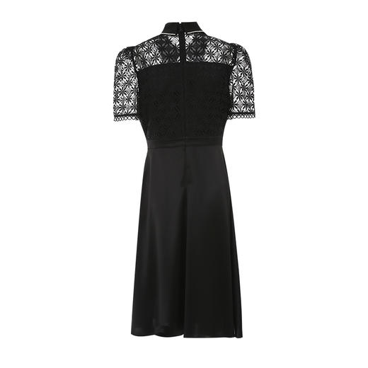 EITIE爱特爱夏季新款洋气镂空蕾丝显瘦收腰A裙摆连衣裙7407104 商品图6