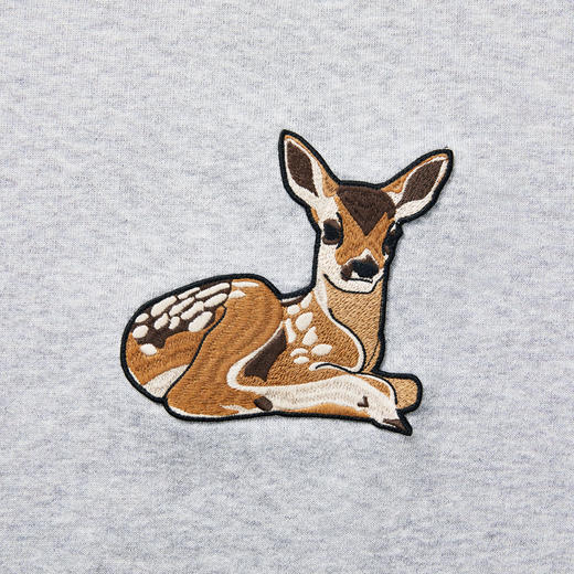 BURBERRY 巴宝莉 女士棉质小鹿图案刺绣宽松圆领套头卫衣 8032117 商品图4