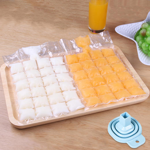 赠送可食用纯净水冰块冰袋冰格袋包装可撕自吸式24块/袋约330g 商品图2