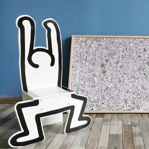 Vilac 凯斯哈林人形椅 法国玩具 商品图6