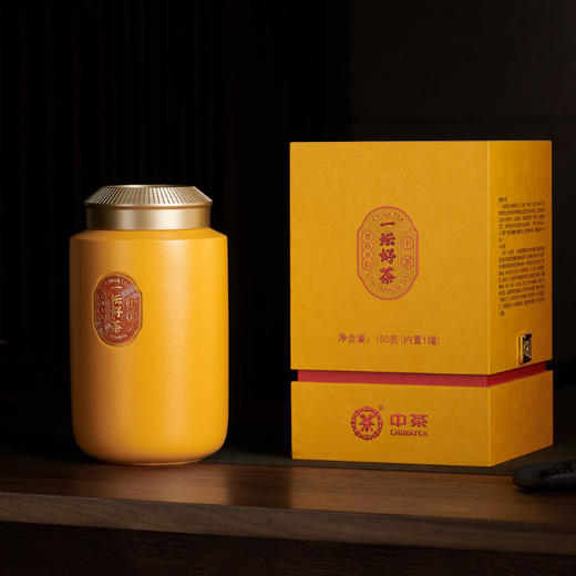 中茶海堤 岩茶乌龙茶 老枞水仙茶叶礼盒装150g CTA8881黄坛 商品图2