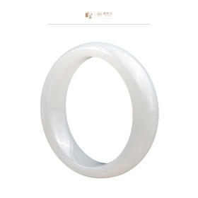 新疆国玉盟世玉和田玉糖羊脂玉手镯59圈口【带证书·顺丰物流】