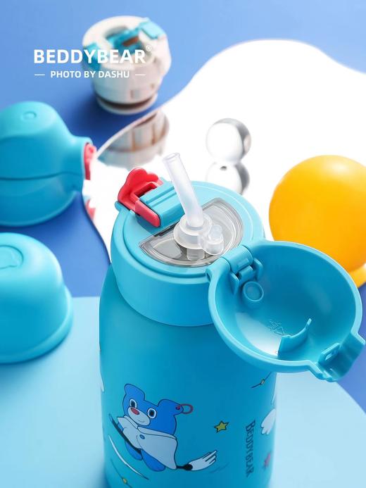 杯具熊魔法口袋保温杯四叶草儿童保温壶 商品图2