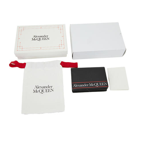 ALEXANDER MCQUEEN 亚历山大·麦昆 男士牛皮卡包钱包 6255251SJ0B 商品图4