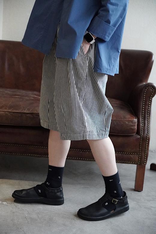 HARVESTY 细直条纹灯笼短裤休闲裤 商品图2