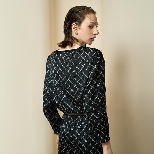 Solo seta真丝睡衣套装长袖桑蚕丝家居服丝绸休闲可外穿2025 商品图4