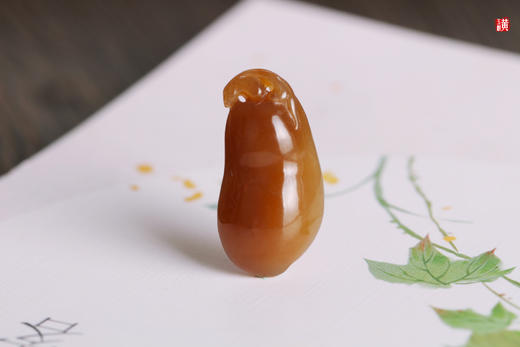 和田玉糖玉【福豆】配精美挂绳 商品图1