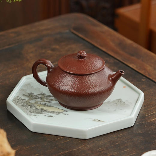 龙德堂陶艺《捶金·四大名园系列之拙政园》原矿紫朱泥 150cc 库存请咨询客服 商品图1