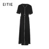 EITIE爱特爱夏季新款干练成熟V领高腰显瘦连衣裙7407108 商品缩略图6