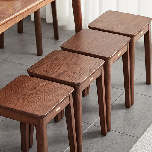初心| 实木厚实方凳加厚款免安装 商品图3