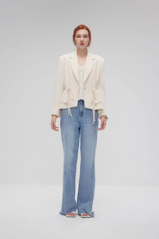 腰部抽绳修身西装 商品图0