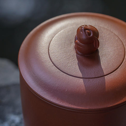 龙德堂陶艺 汤宣武制 《紫砂盖杯·安康》原矿底槽清 380cc 库存请咨询客服 商品图3