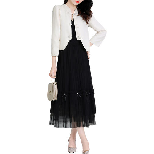 优雅百搭，复古改良旗袍套裙HR-YJHE2320-1 商品图5