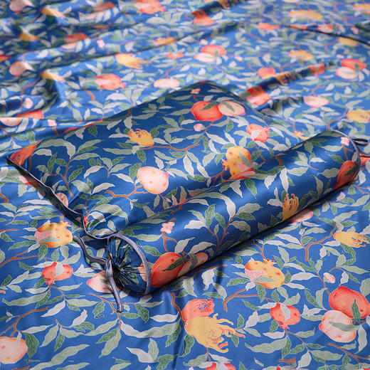 皇锦真丝印花护颈枕-四季三多HJ11678 商品图4