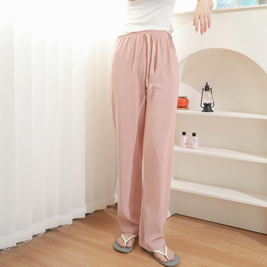 Avann肌理感高腰直筒拖地裤 商品图4