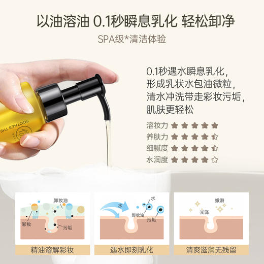 儒意养肤植萃洁颜油  温和清洁植物洁颜油清爽净澈多效卸妆水 商品图3
