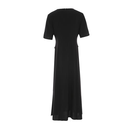 EITIE爱特爱夏季新款干练成熟V领高腰显瘦连衣裙7407108 商品图7